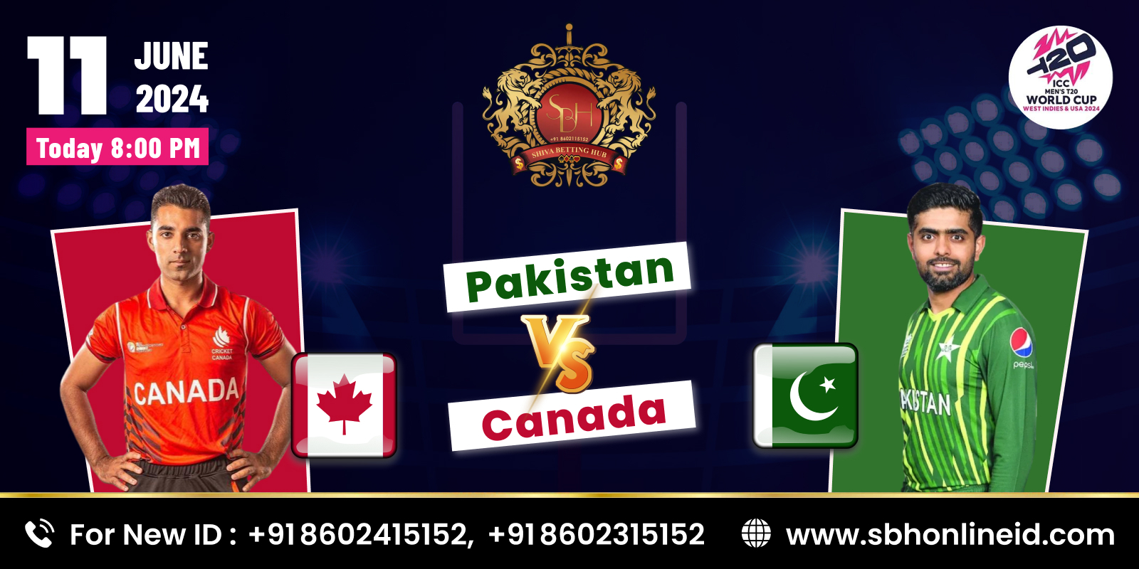 Today’s Match Prediction: Pakistan vs Canada – T20 World Cup 2024